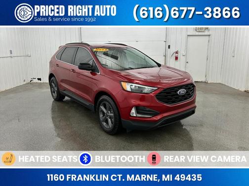 Rapid Red Metallic Tinted Clearcoat 2022 Ford Edge SEL