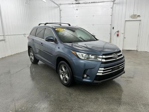 Shoreline Mist 2019 Toyota Highlander Limited Platinum