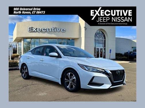 Aspen White 2021 Nissan Sentra SV