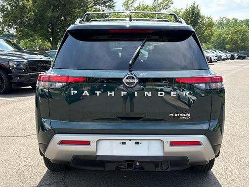 2 Tone Green / Black Roof 2023 Nissan Pathfinder Platinum