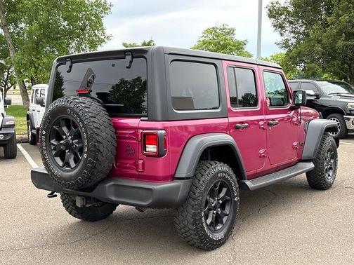 Red 2022 Jeep Wrangler Unlimited Sport