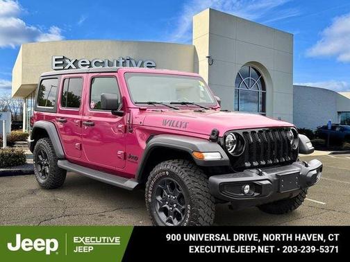 Red 2022 Jeep Wrangler Unlimited Sport