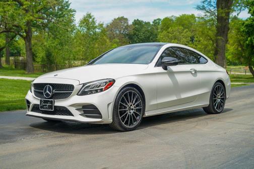 White 2019 Mercedes-Benz C-Class C 300 Coupe 2D