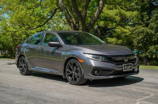 Modern Steel Metallic 2019 Honda Civic Sport