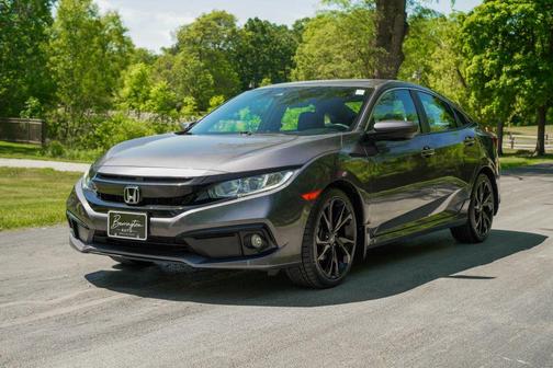 Modern Steel Metallic 2019 Honda Civic Sport