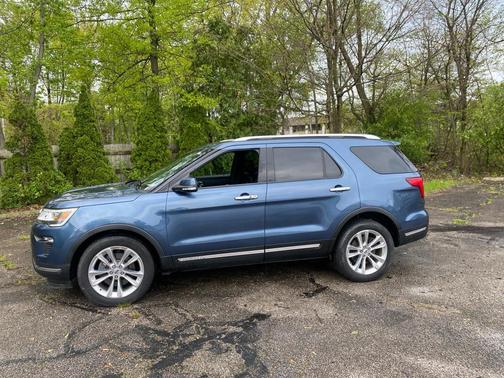 Blue Metallic 2019 Ford Explorer Limited