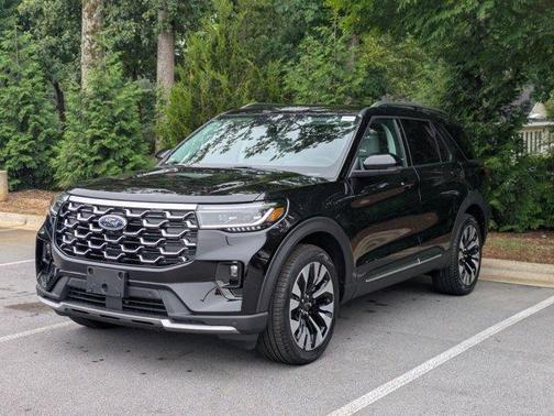 Agate Black Metallic 2026 Ford Explorer Platinum