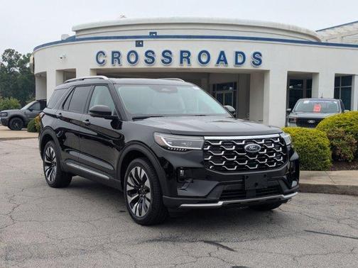 Agate Black Metallic 2026 Ford Explorer Platinum