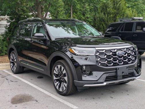 Agate Black Metallic 2026 Ford Explorer Platinum