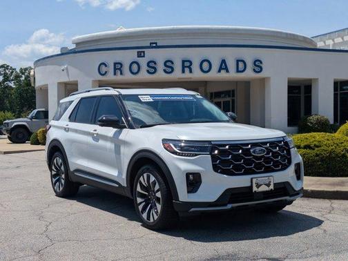 White Metallic 2026 Ford Explorer Platinum