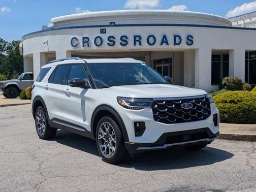 White Metallic 2025 Ford Explorer Platinum