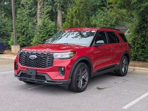 Rapid Red Metallic Tinted Clearcoat 2026 Ford Explorer ST-Line