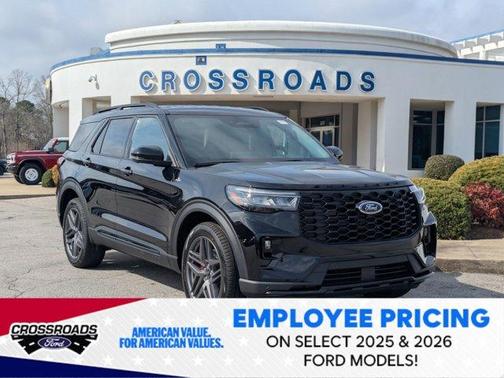 Agate Black Metallic 2026 Ford Explorer ST-Line