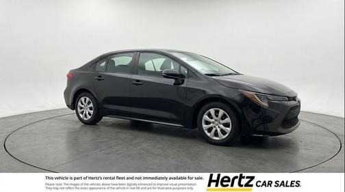 Midnight Black Metallic 2025 Toyota Corolla LE