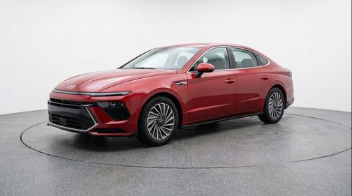 Ultimate red 2025 Hyundai SONATA Hybrid SE