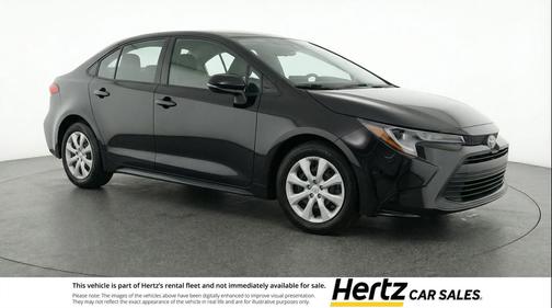 Midnight Black Metallic 2025 Toyota Corolla LE