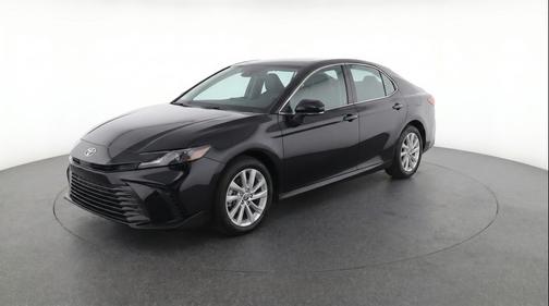 Midnight Black Metallic 2025 Toyota Camry LE