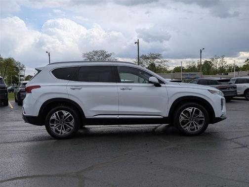 Quartz White 2019 Hyundai SANTA FE Ultimate