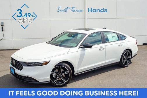 Platinum White Pearl 2026 Honda Accord Hybrid Sport