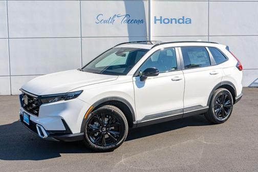 Platinum White Pearl 2026 Honda CR-V Hybrid Sport Touring AWD