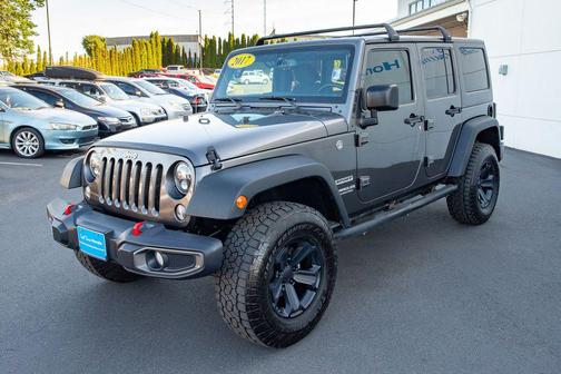 Granite Crystal Metallic Clearcoat 2017 Jeep Wrangler Unlimited Sport