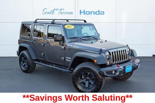 Granite Crystal Metallic Clearcoat 2017 Jeep Wrangler Unlimited Sport