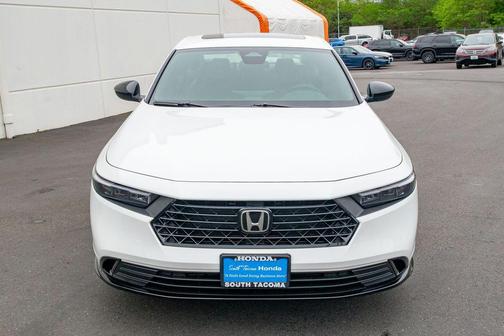 Platinum White Pearl 2026 Honda Accord Hybrid Sport-L