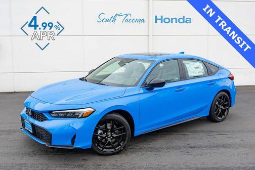 Boost Blue Pearl 2026 Honda Civic Hybrid Sport