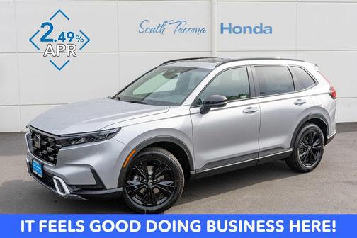 Solar Silver Metallic 2026 Honda CR-V Hybrid Sport Touring AWD