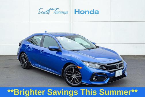 Aegean Blue Metallic 2020 Honda Civic Sport