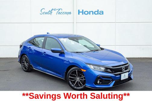 Aegean Blue Metallic 2020 Honda Civic Sport