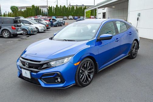 Aegean Blue Metallic 2020 Honda Civic Sport