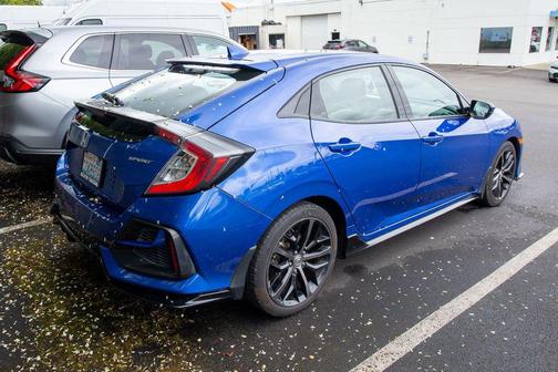 Aegean Blue Metallic 2020 Honda Civic Sport