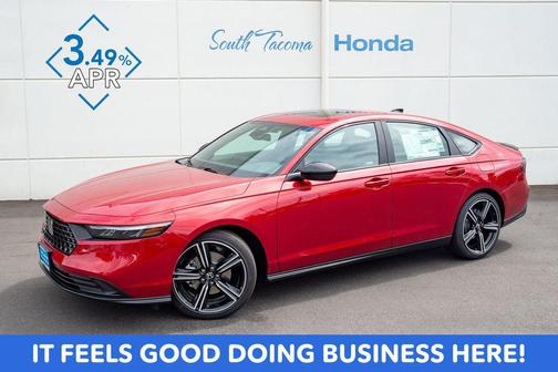 Radiant Red Metallic 2026 Honda Accord Hybrid Sport