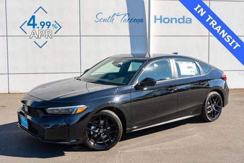 Crystal Black Pearl 2026 Honda Civic Hybrid Sport