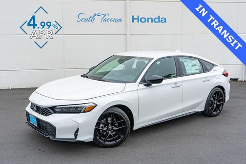 Platinum White Pearl 2026 Honda Civic Sport
