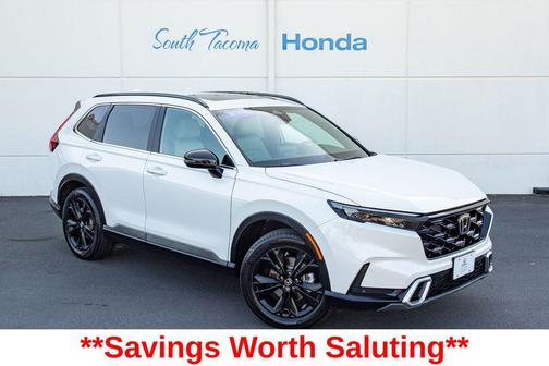 Platinum White Pearl 2024 Honda CR-V Hybrid Sport Touring AWD