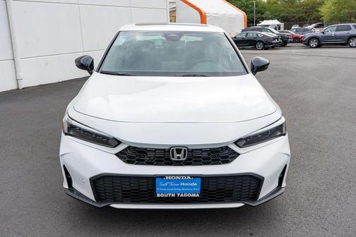 Platinum White Pearl 2026 Honda Civic Hybrid Sport Touring
