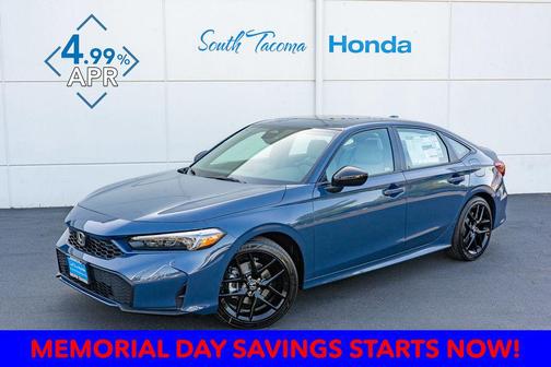 Blue Lagoon Pearl 2026 Honda Civic Hybrid Sport