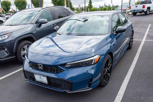 Blue Lagoon Pearl 2026 Honda Civic Hybrid Sport