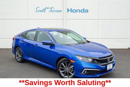Blue 2021 Honda Civic EX