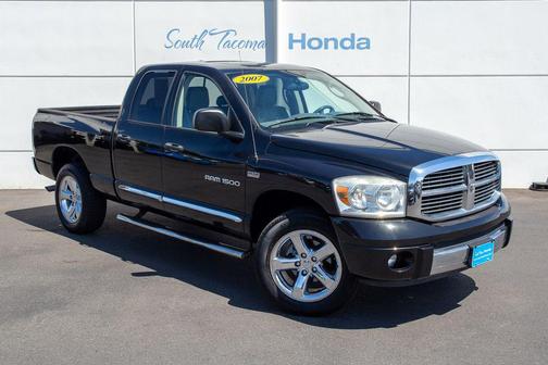 Brilliant Black Crystal Pearl 2007 Dodge Ram 1500 Laramie Quad Cab