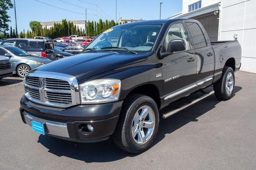 Brilliant Black Crystal Pearl 2007 Dodge Ram 1500 Laramie Quad Cab