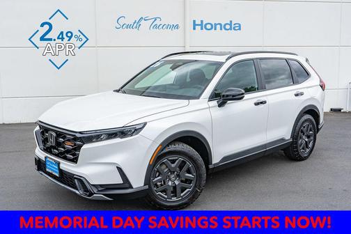 Platinum White Pearl 2026 Honda CR-V Hybrid TrailSport AWD