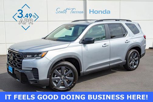 Solar Silver Metallic 2026 Honda Pilot Sport