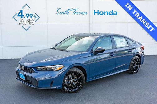 Blue Lagoon Pearl 2026 Honda Civic Hybrid Sport