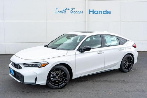 Platinum White Pearl 2026 Honda Civic Hybrid Sport