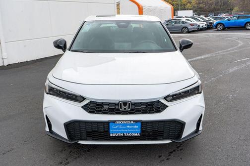 Platinum White Pearl 2026 Honda Civic Hybrid Sport