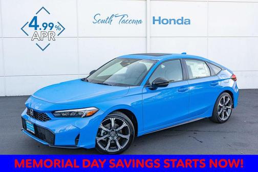 Blue Lagoon Pearl 2026 Honda Civic Hybrid Sport Touring