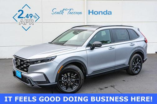 Solar Silver Metallic 2026 Honda CR-V Hybrid Sport-L AWD